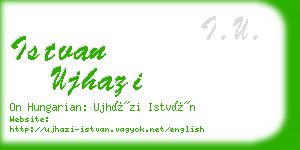 istvan ujhazi business card